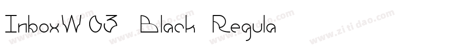 InboxW03-Black Regula字体转换